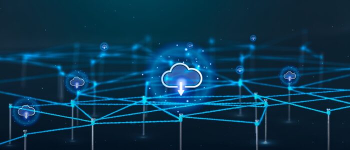 cloud storage background, business network design